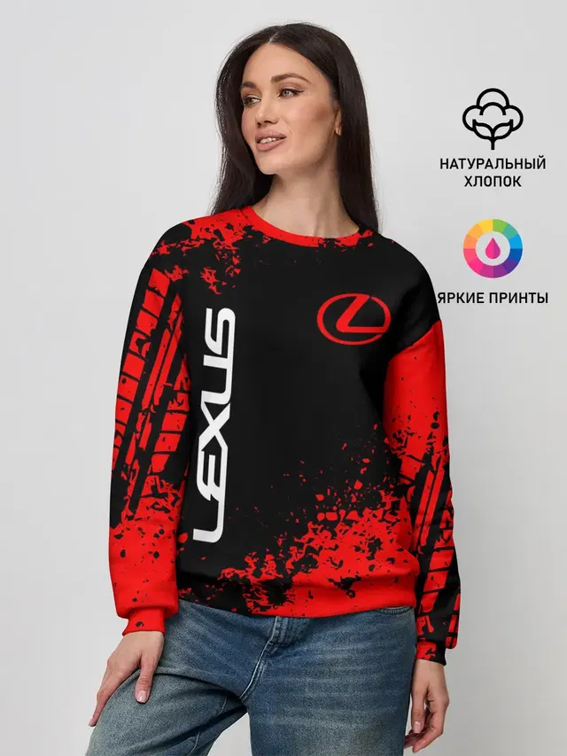 Женский свитшот с принтом «Lexus»