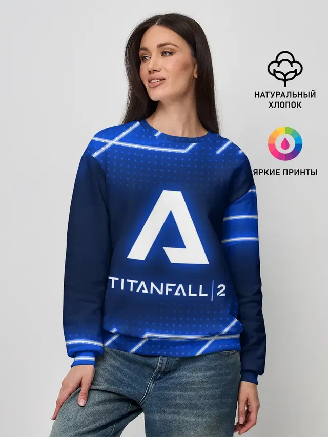Женский свитшот с принтом «Titanfall — TITANFALL 2»