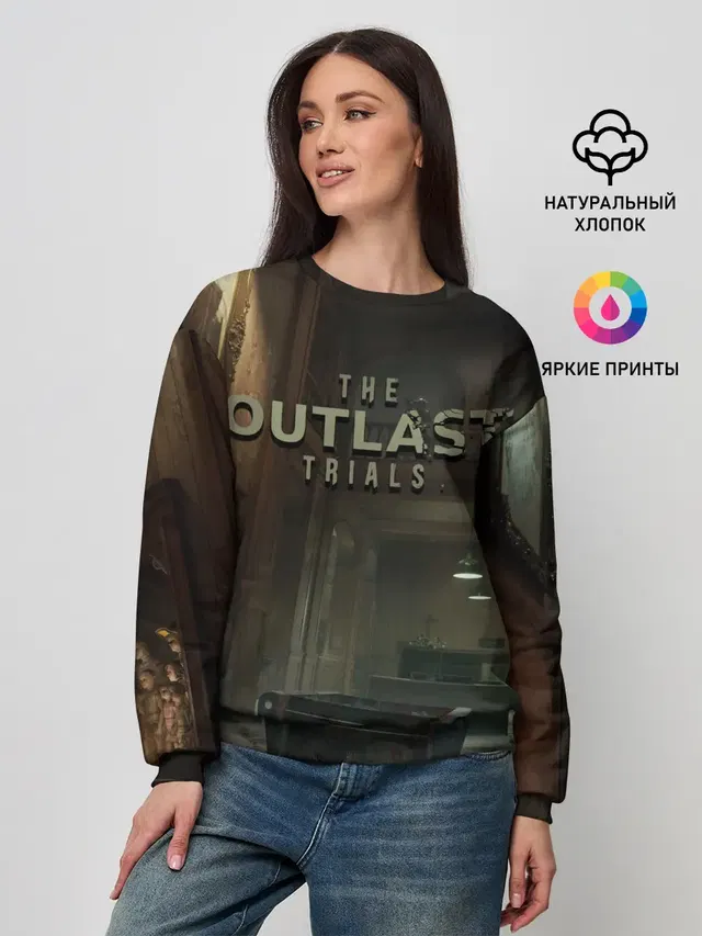Женский свитшот с принтом «Разные игры — The Outlast Trials»