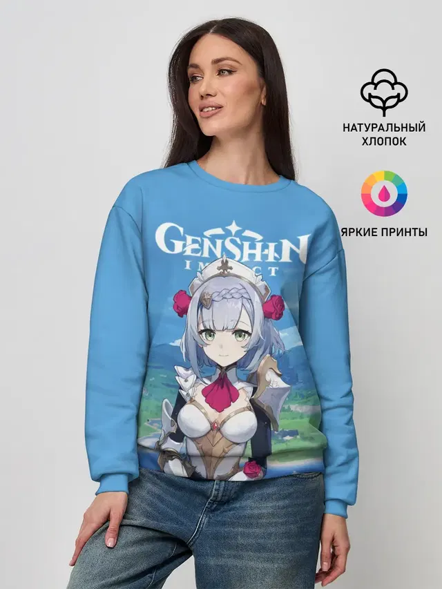 Женский свитшот с принтом «Genshin Impact»