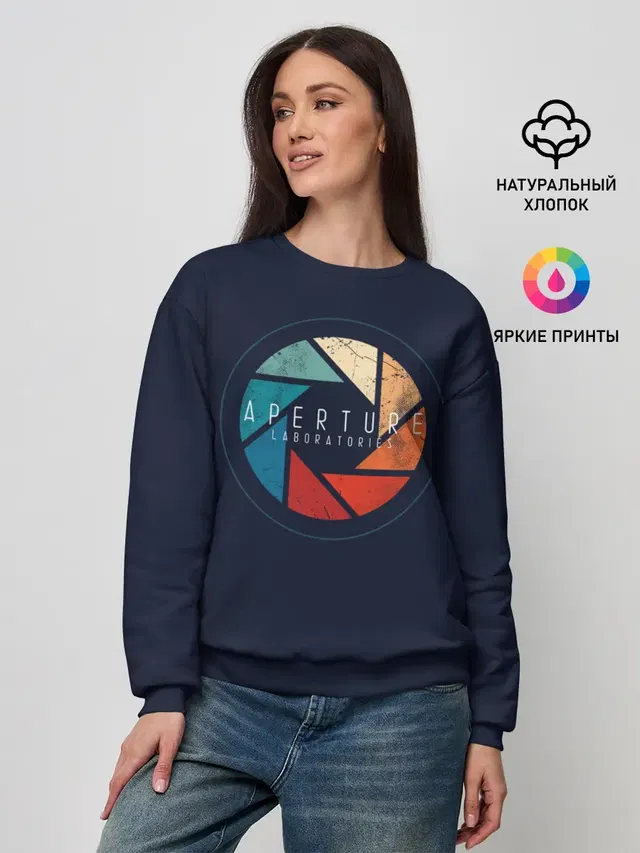 Женский свитшот с принтом «Aperture»