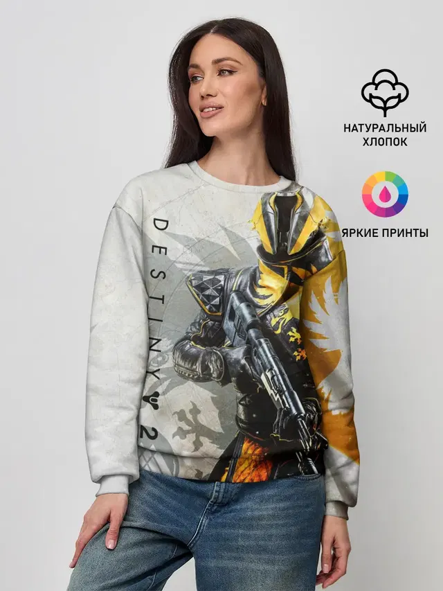 Женский свитшот с принтом «Destiny — DESTINY, WARLOCK»