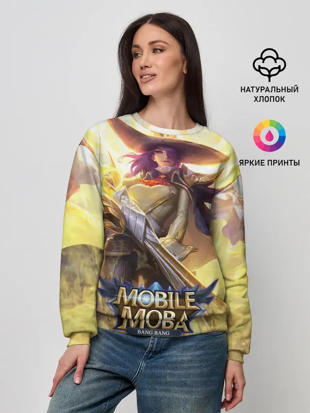 Женский свитшот с принтом «Mobile Legends: Bang Bang — Mobile legends»