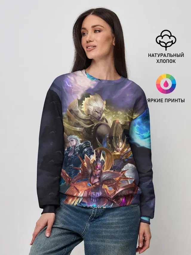 Женский свитшот с принтом «Mobile Legends: Bang Bang»