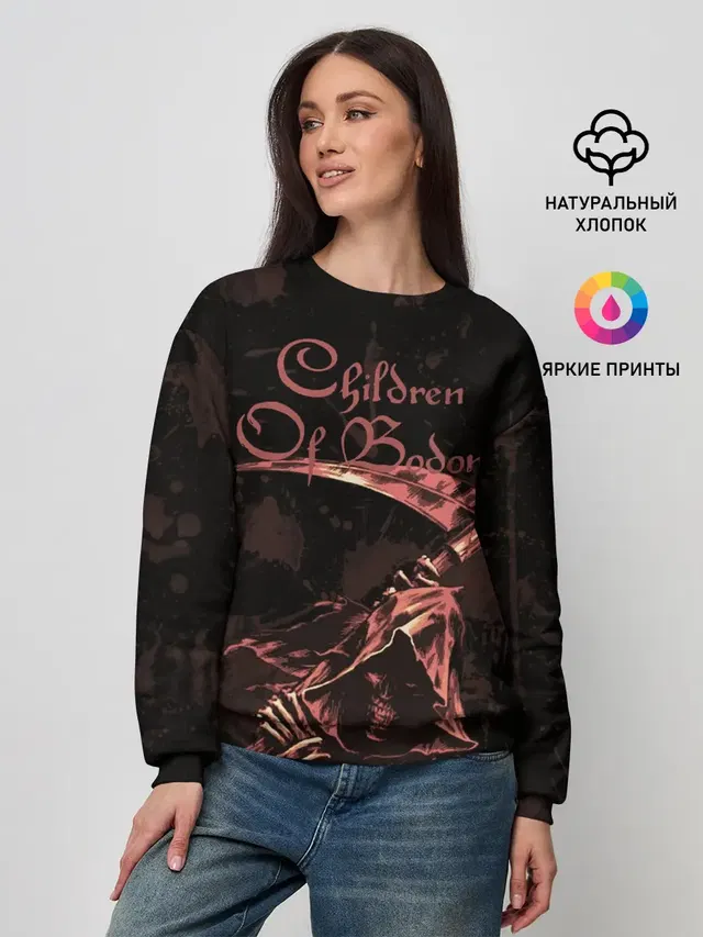 Женский свитшот с принтом «Children of Bodom — Reaper»