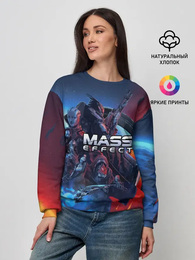 Женский свитшот с принтом «Mass Effect — Mass EFFECT Legendary ed»