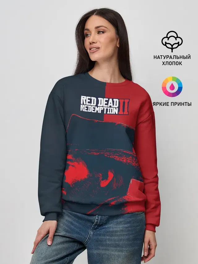 Женский свитшот с принтом «RDR2 Артур»