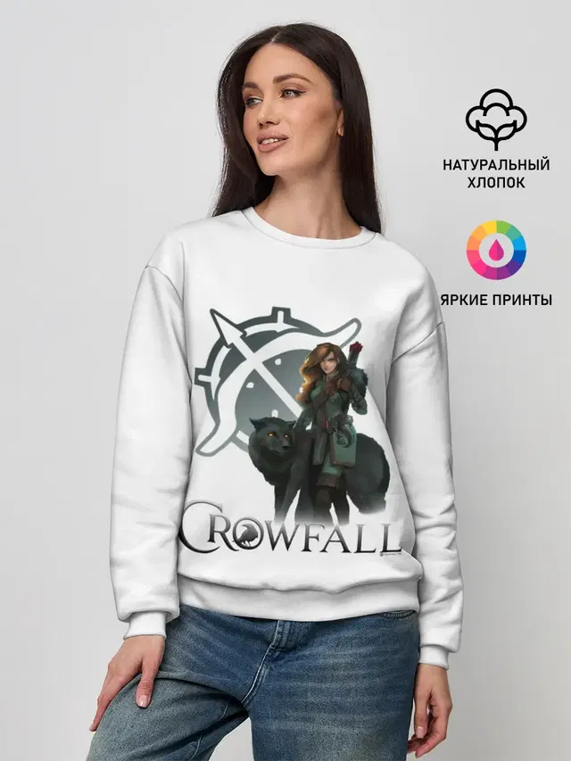Женский свитшот с принтом «Crowfall Ranger»