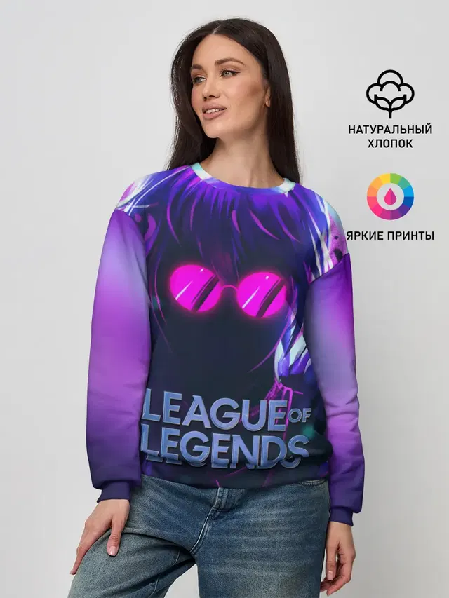 Женский свитшот с принтом «Evelynn LOL — Evelynn»