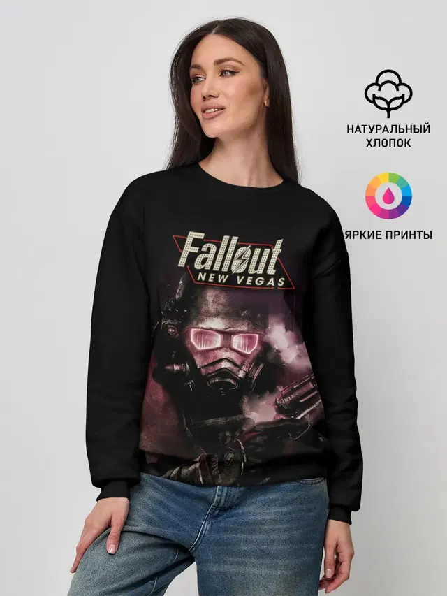 Женский свитшот с принтом «Fallout — Фаллаут Нью Вегас»