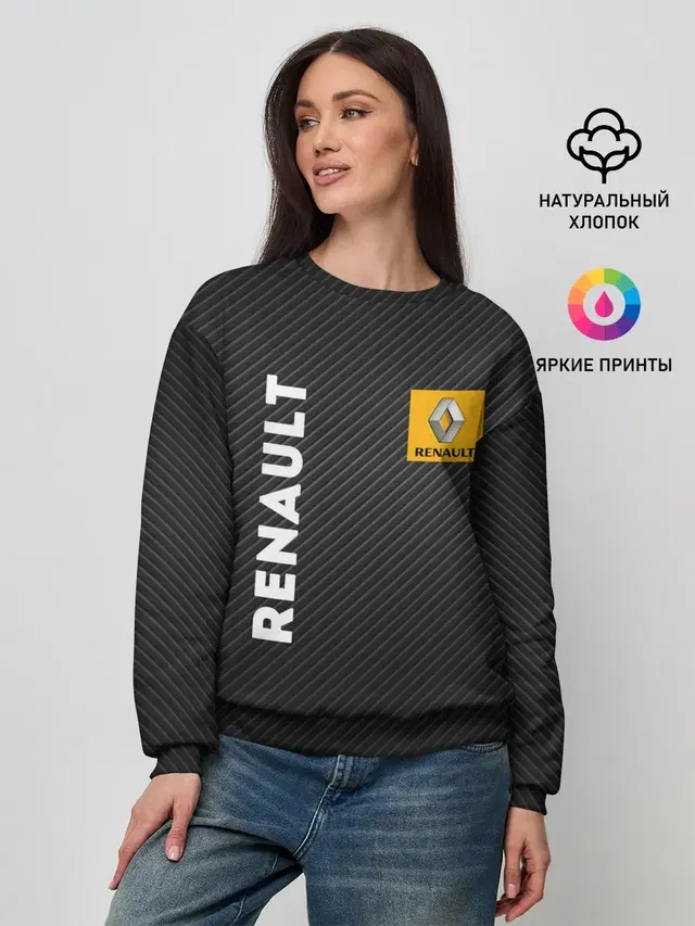 Женский свитшот с принтом «Renault»