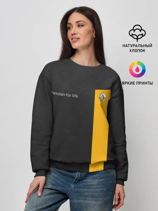 Женский свитшот с принтом «Renault»