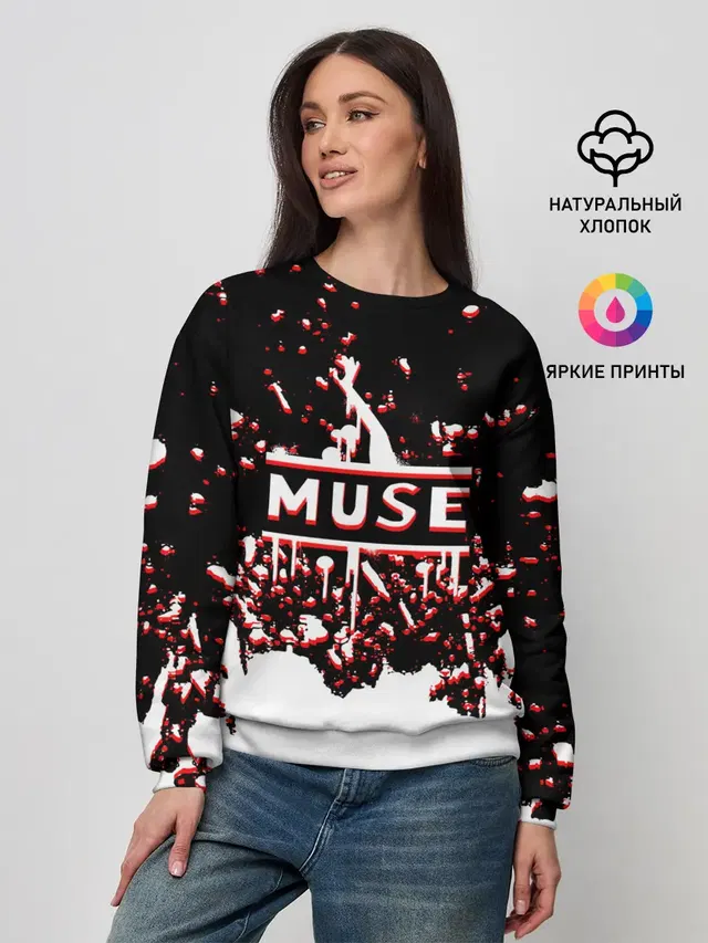 Женский свитшот с принтом «Muse»