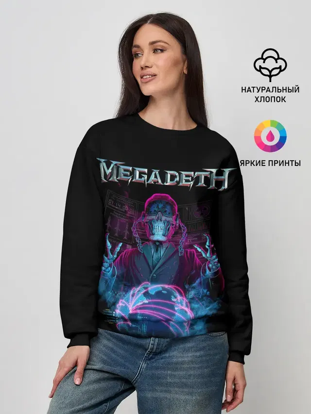 Женский свитшот с принтом «Megadeth»