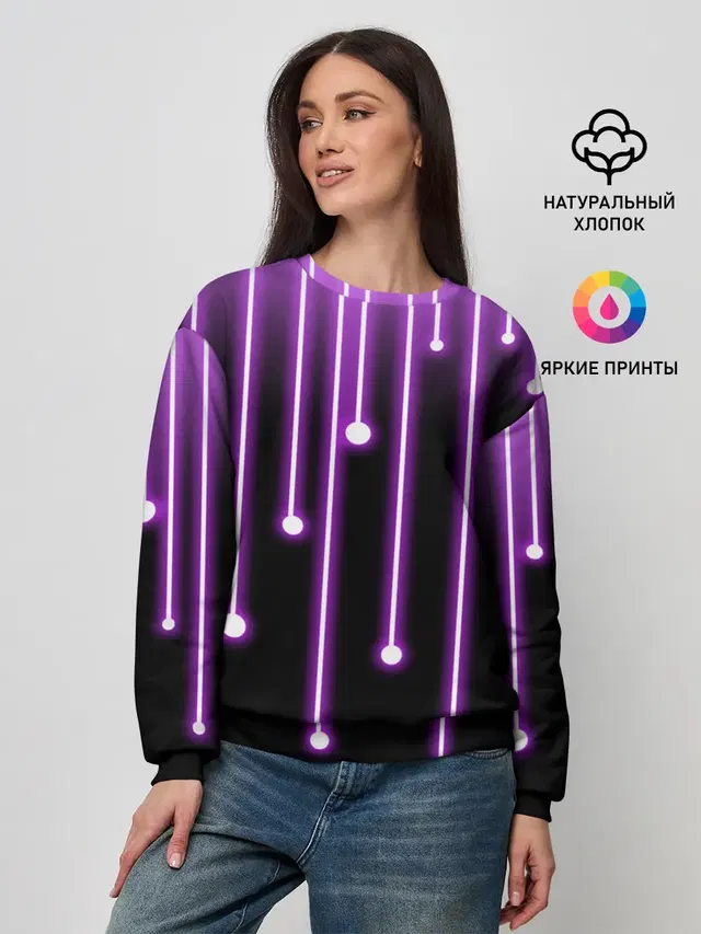 Женский свитшот с принтом «Разные тренды — LIGHT»