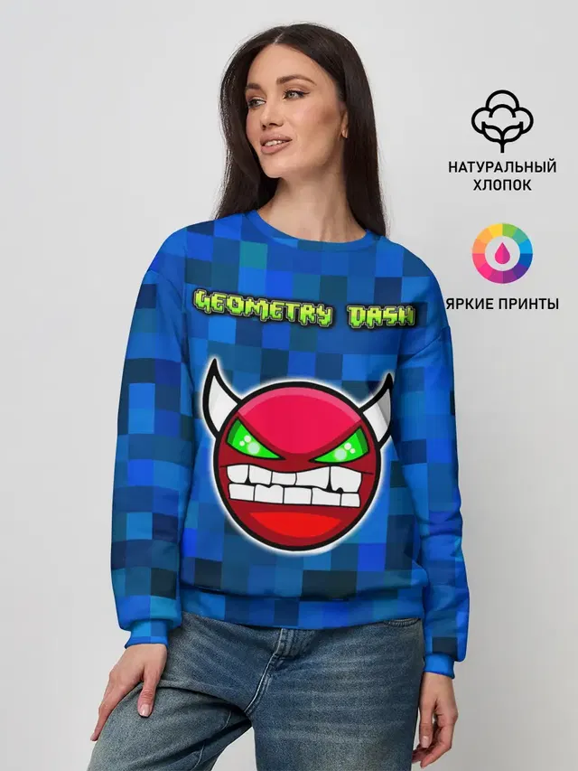 Женский свитшот с принтом «Pixel art»