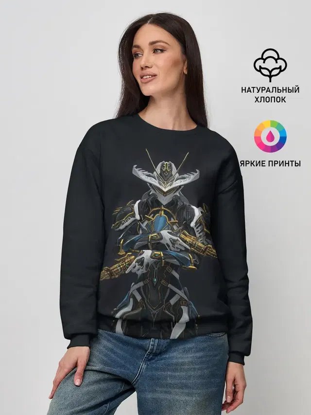 Женский свитшот с принтом «Warframe — warframe game»