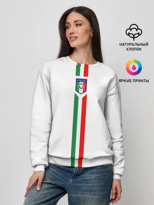 Женский свитшот с принтом «Ювентус — Andrea Pirlo»