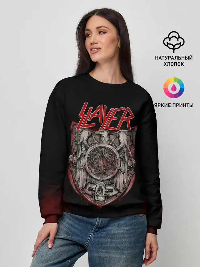 Женский свитшот с принтом «Slayer»