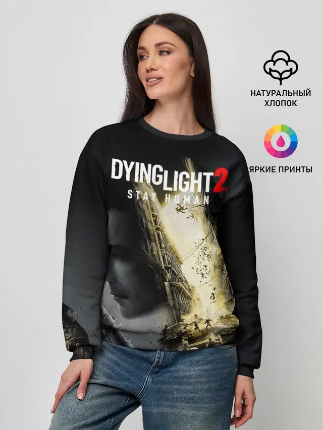 Женский свитшот с принтом «Dying Light — Dying Light 2 Deluxe»