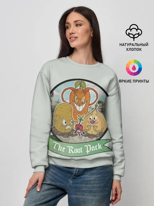 Женский свитшот с принтом «The Root Pack»