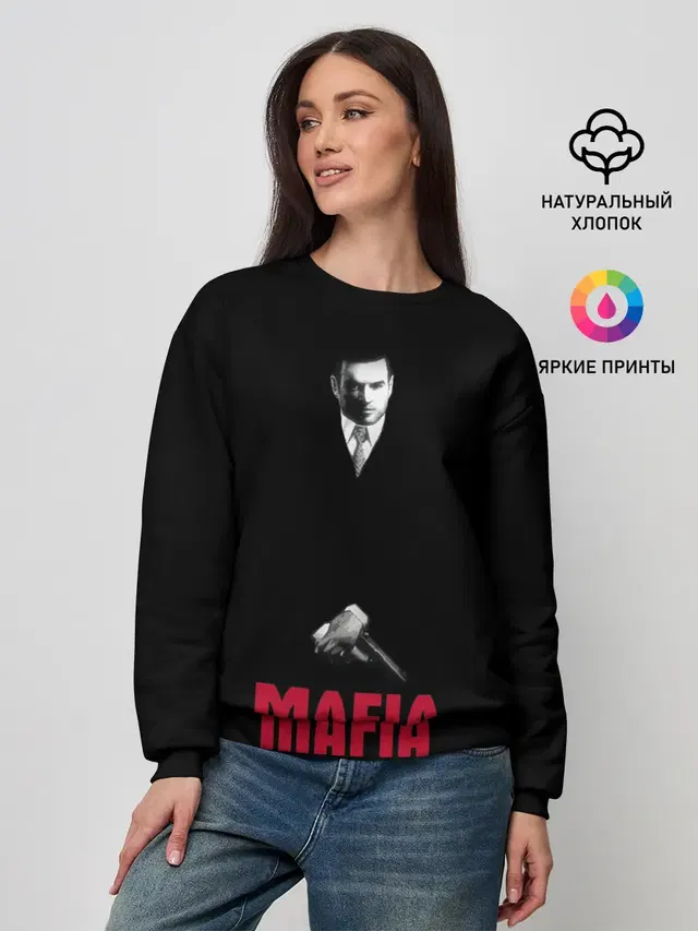 Женский свитшот с принтом «Mafia — Томас Анжело»