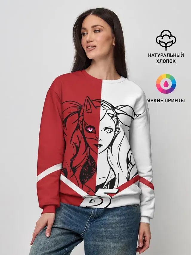 Женский свитшот с принтом «Persona 5 — Ann Takamaki»