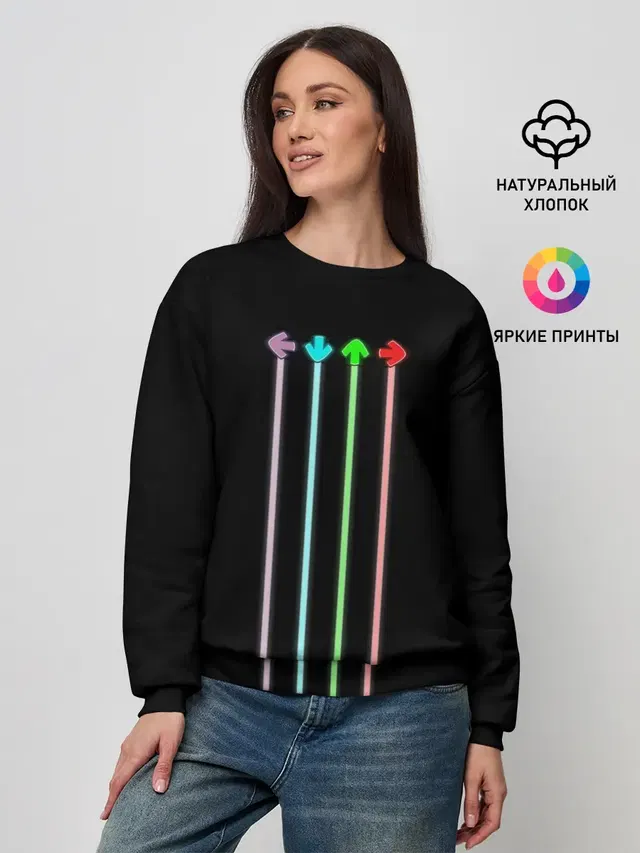 Женский свитшот с принтом «Arrows Friday night funkin»