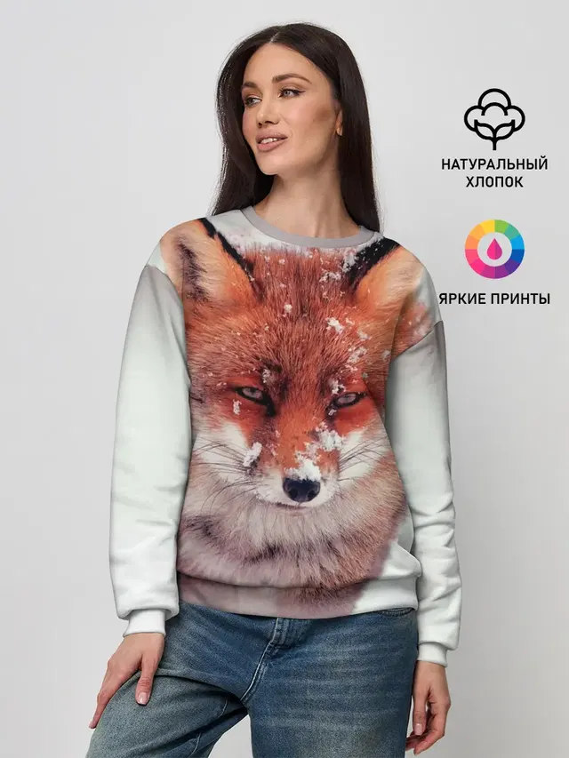Лисица и снег