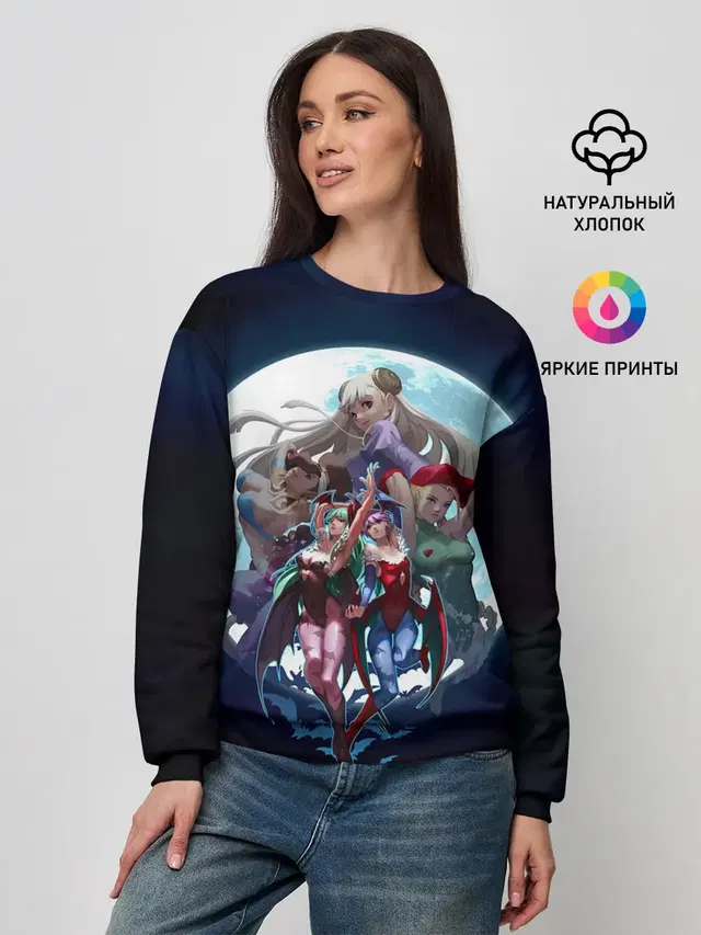 Женский свитшот с принтом «Street Fighter — Girls Fighter team»
