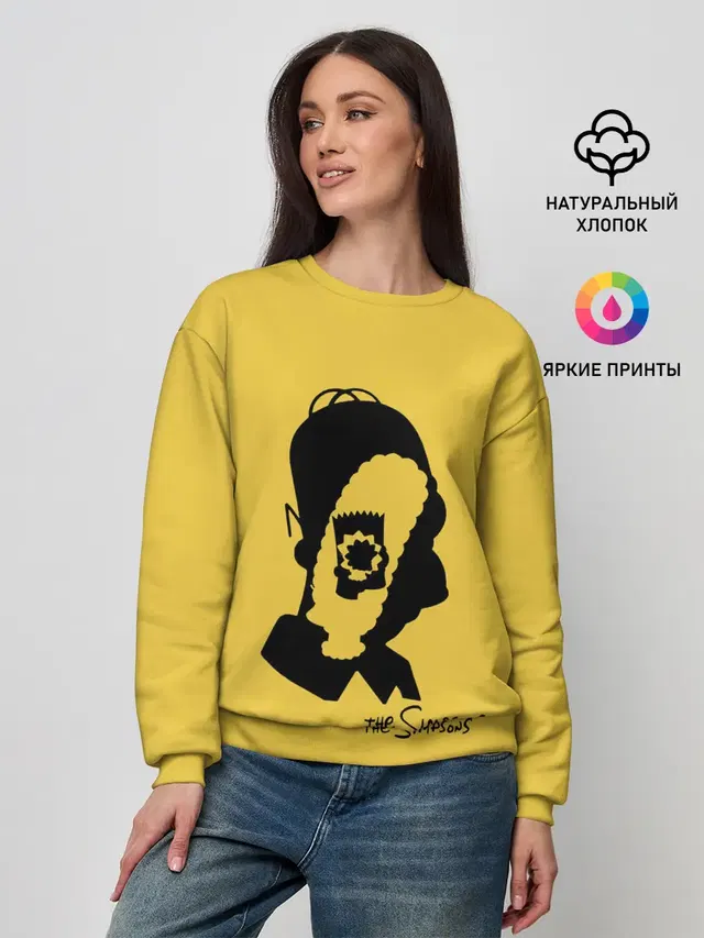 Женский свитшот с принтом «Симпсоны — Simpsons family»