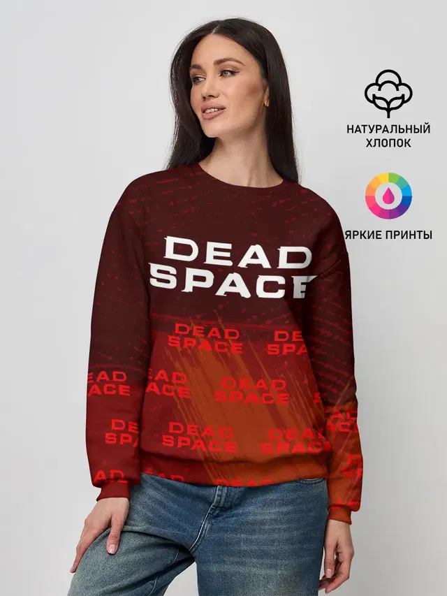 Женский свитшот с принтом «Dead Space — Дэд Спейс - Краска»
