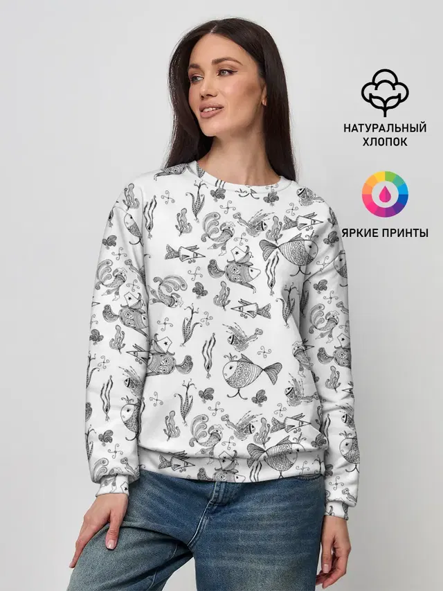Рисованные сказочные рыбки