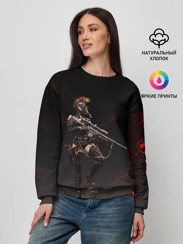 Женский свитшот с принтом «Стимпанк — Steampunk»
