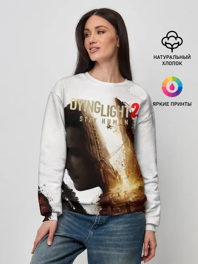 Женский свитшот с принтом «Dying Light — Dying Light 2 Original»