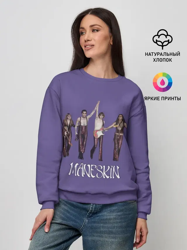 Женский свитшот с принтом «Maneskin — Maneskin. Zitti e buoni»