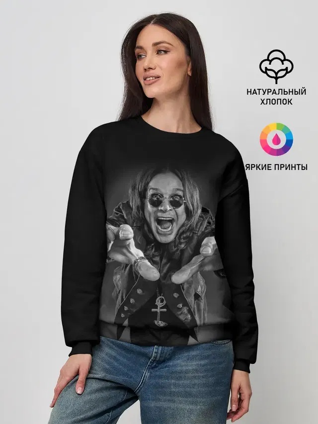 Женский свитшот с принтом «Ozzy Osbourne»