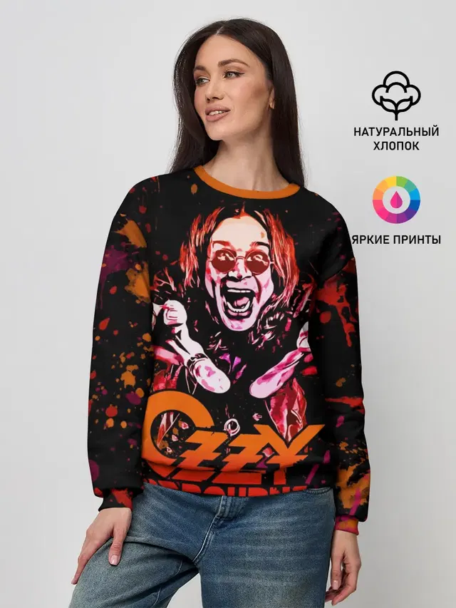 Женский свитшот с принтом «Ozzy Osbourne»