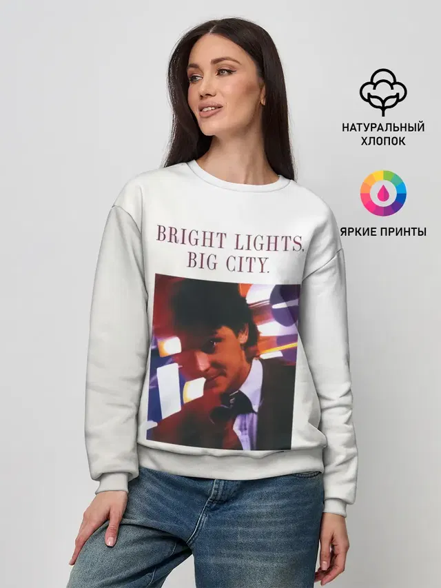 Женский свитшот с принтом «Depeche Mode — Bright Lights, Big City - Depeche Mode»