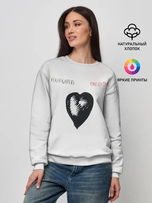 Женский свитшот с принтом «Foo Fighters — One by One - Foo Fighters»
