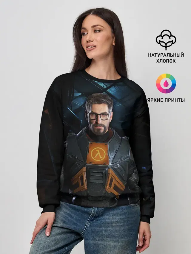 Женский свитшот с принтом «Half-Life — HL Alyx»