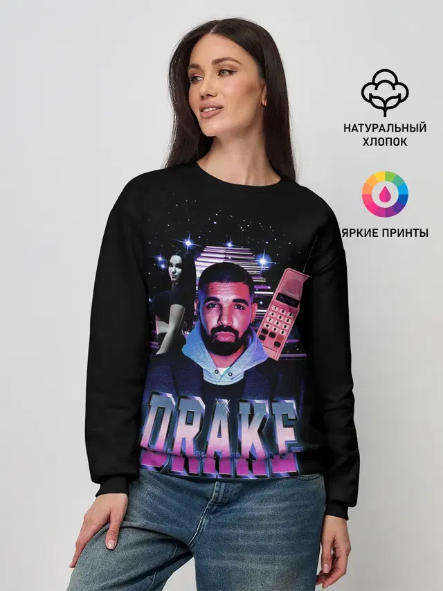 Женский свитшот с принтом «Drake — ДРЕЙК ГРЭМ»