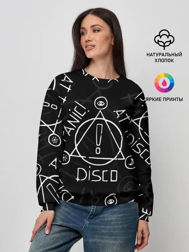 Женский свитшот с принтом «Panic! At the disco — Panic! At the Disco - Pray For The Wicked»