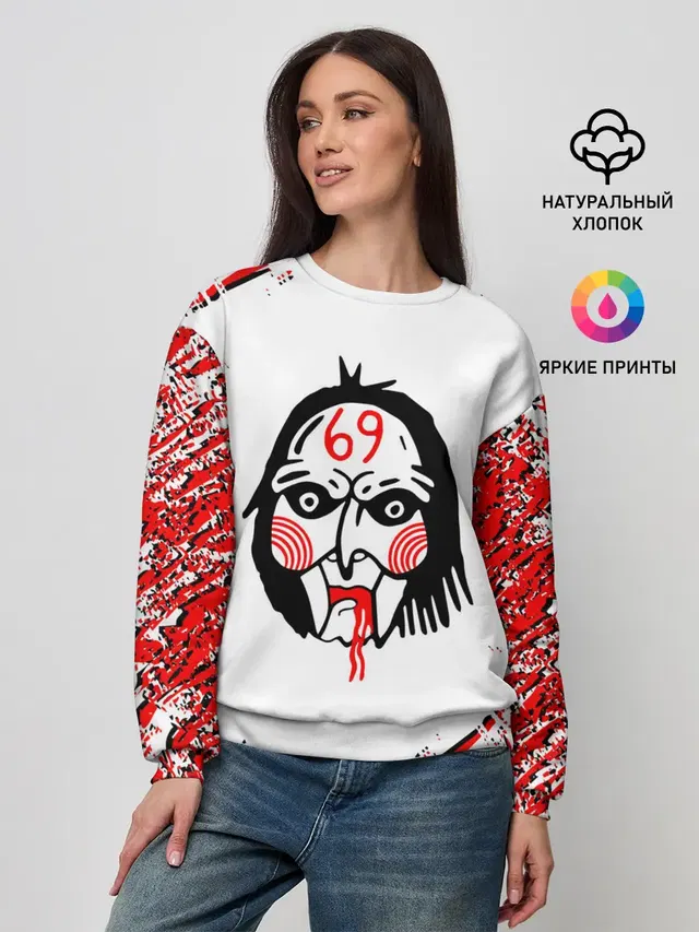 Женский свитшот с принтом «6IX9INE»