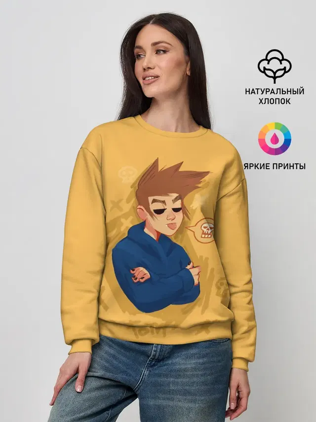 Женский свитшот с принтом «Eddsworld — Tom EDDSWORLD»