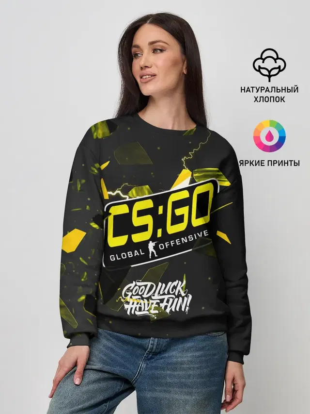 Женский свитшот с принтом «Counter-Strike — Новая эра CS:GO»