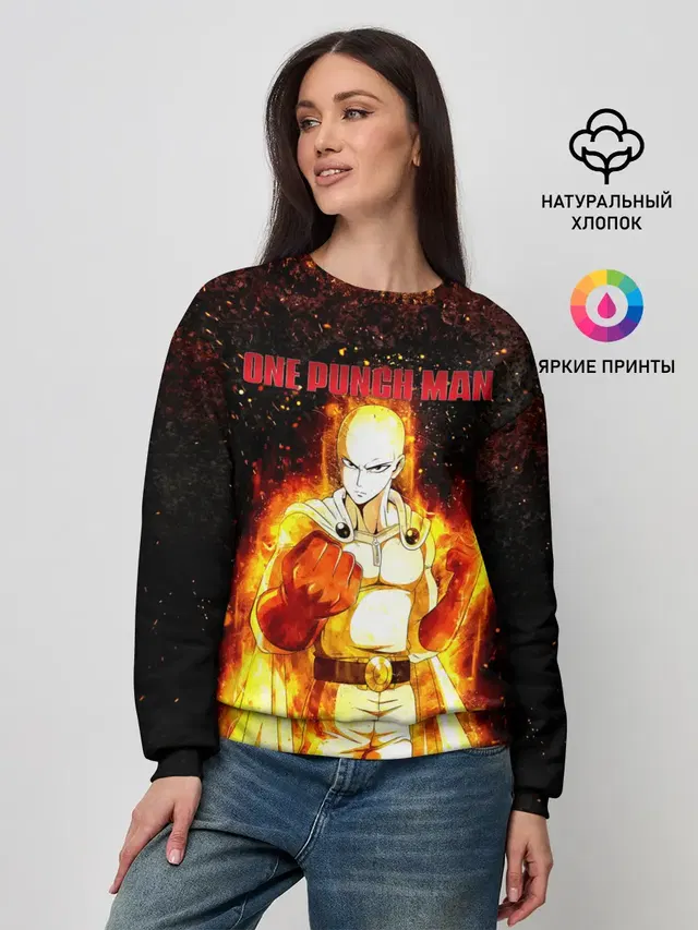 Сайтама в огне | One Punch-Man