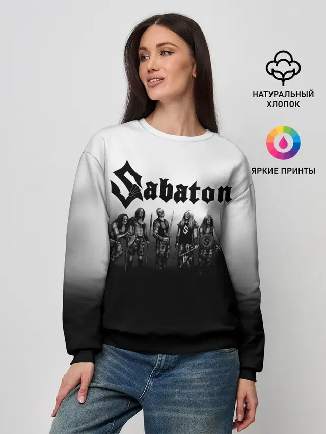 Женский свитшот с принтом «Sabaton — Участники группы Sabaton»