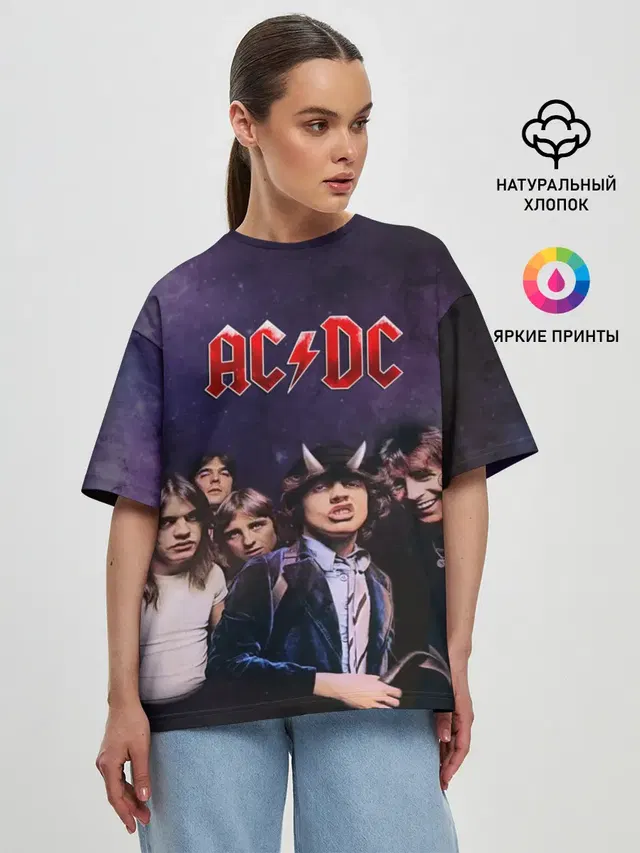 Женская футболка оверсайз