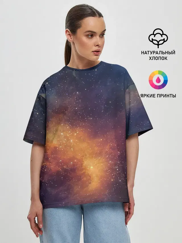 Женская футболка оверсайз